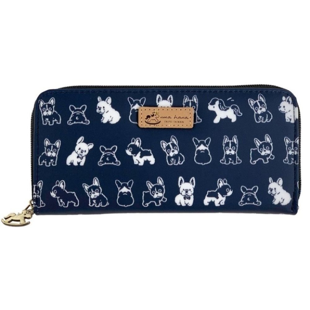 Waterproof French Bulldog Long Wallet Fits Phone